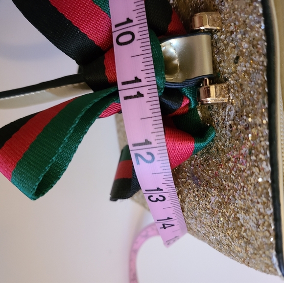 Vegan Gold Purse Handbag or Shoulder Bag NWT - Picture 6 of 7